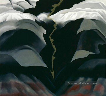 Georgia O keeffe œuvres - Black place III Georgia Okeeffe modernisme américain Precisionism